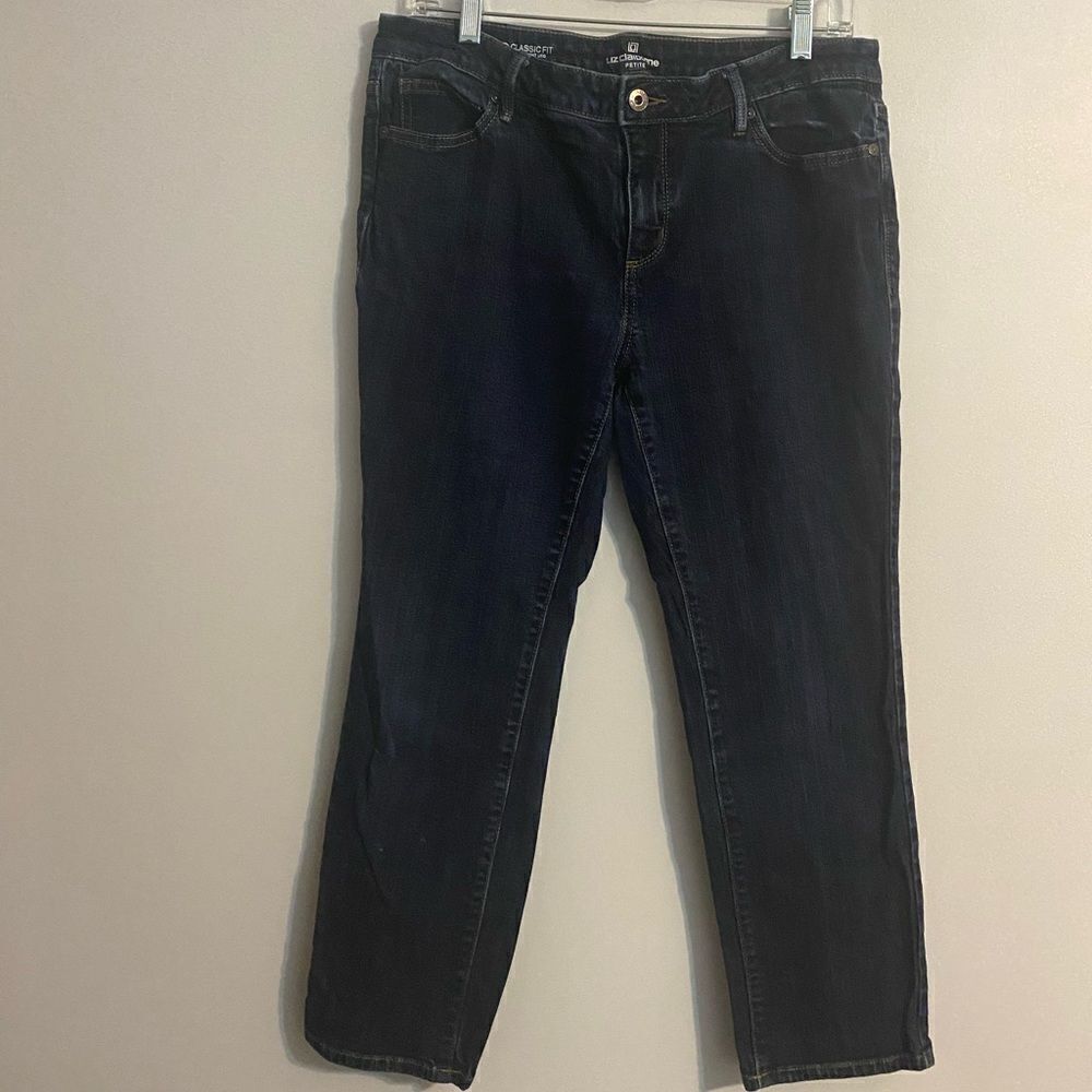 Liz Claiborne Classic straight leg jeans, size 12P - Picture 1 of 3